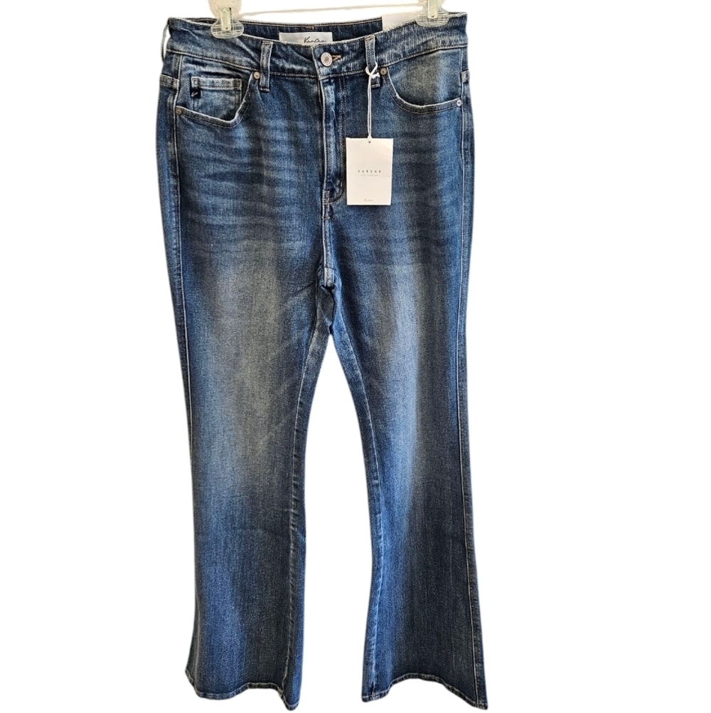 Kancan Retro High Rise Bell Bottom Denim Jeans NEW